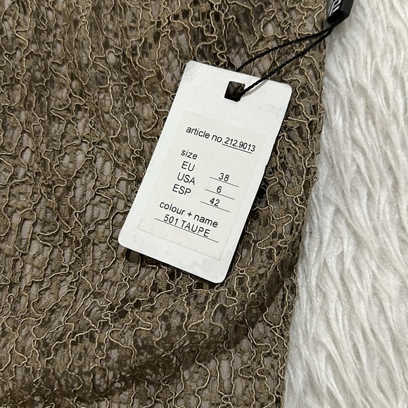 Brown stretchy lace tank top size 6 new with tag - Picture 4 of 10